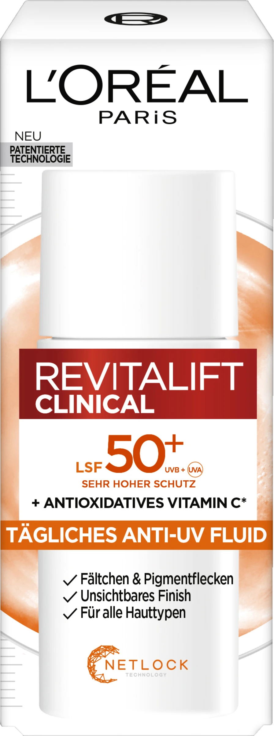 L’Oréal Paris Revitalift Clinical Vitamin C Tägliches Anti-UV Fluid LSF 50+ 3 L’Oréal Paris Revitalift Clinical Vitamin C Tägliches Anti-UV Fluid LSF 50+