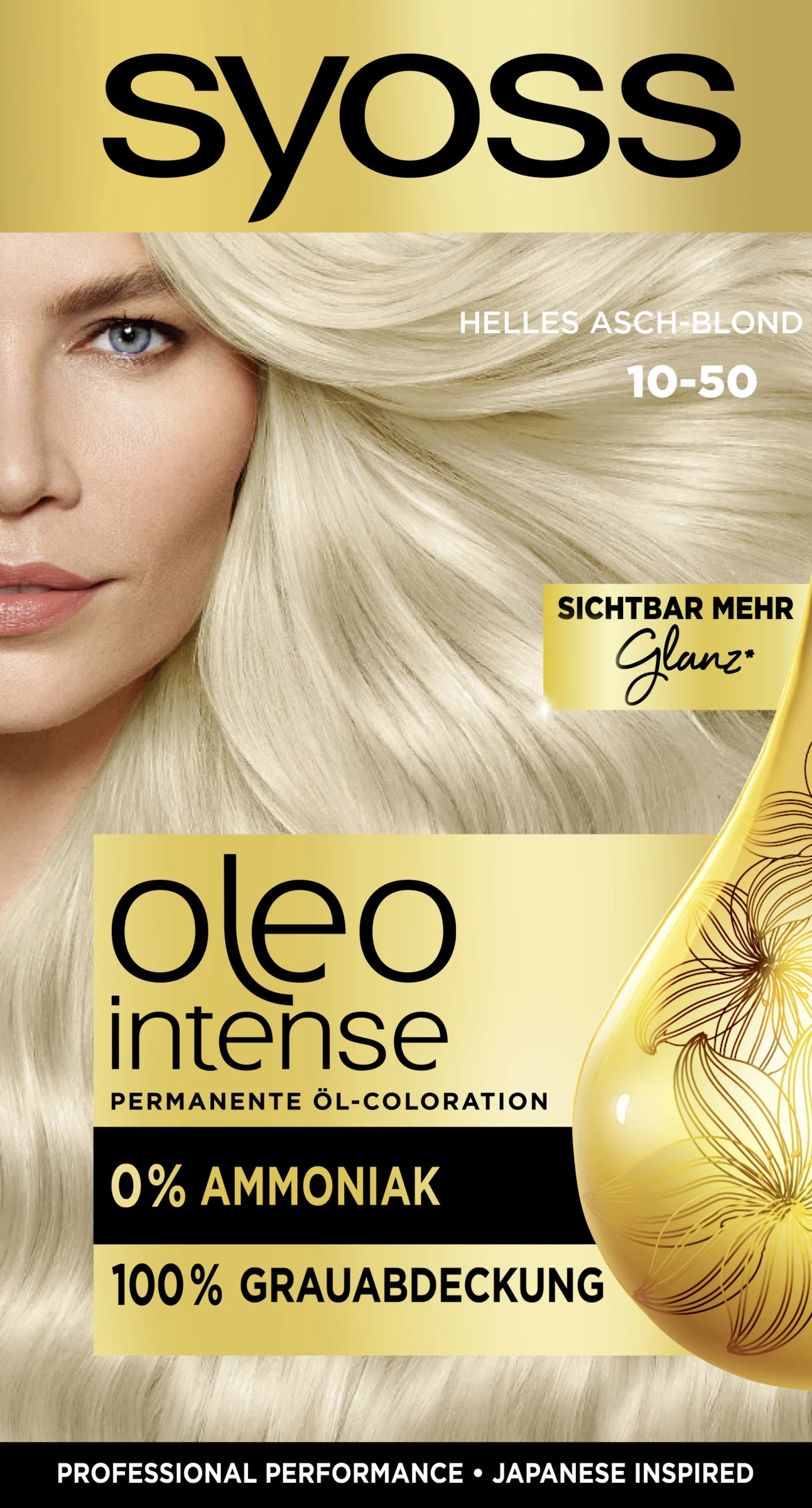 Syoss Professional Performance Oleo Intense Permanente Ă–l-Coloration 10-50 Helles Asch-Blond