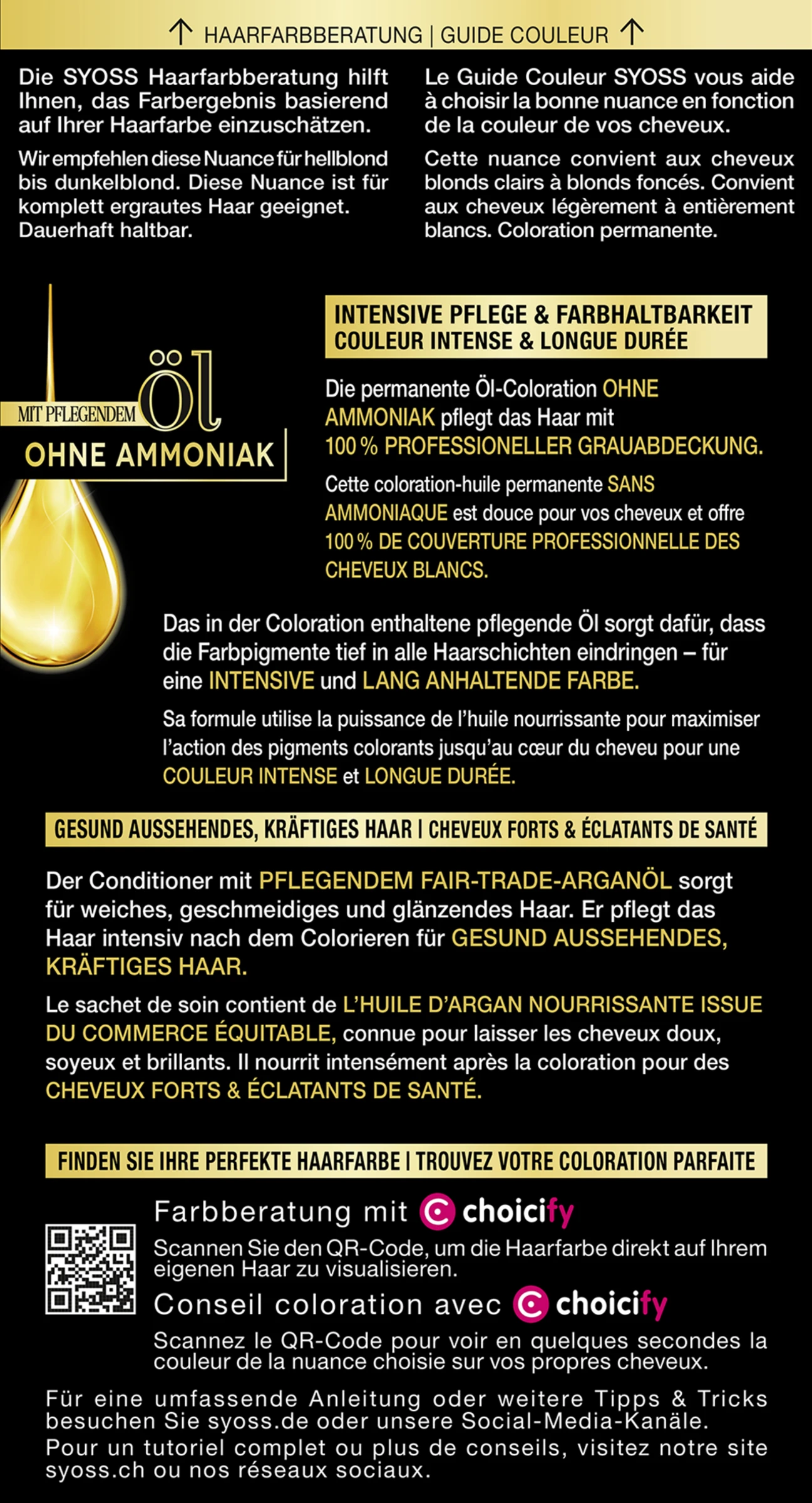 Syoss Professional Performance Oleo Intense Permanente Öl-Coloration 10-50 Helles Asch-Blond – Bild 2