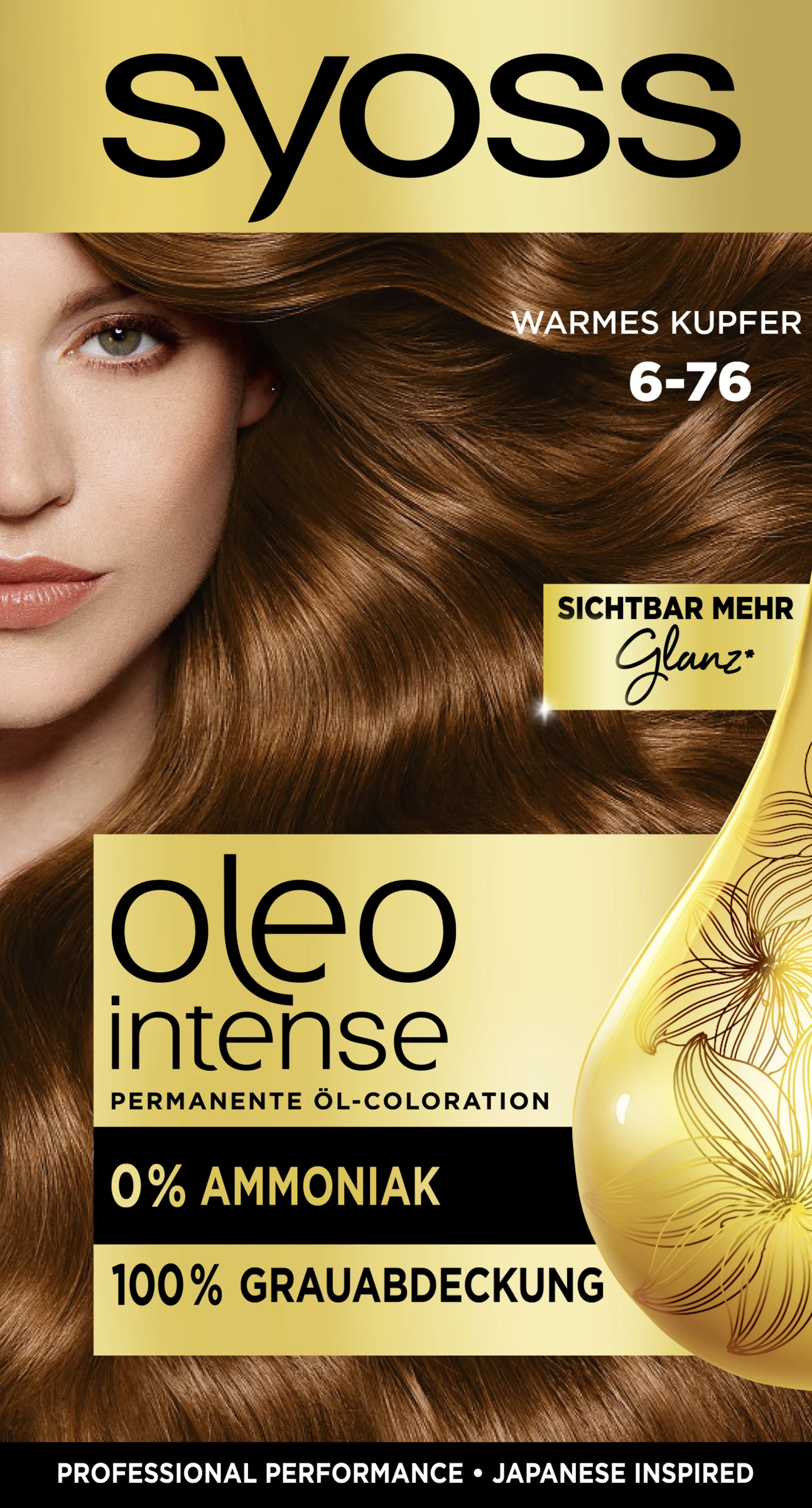 Syoss Professional Performance Oleo Intense Permanente Ă–l-Coloration 6-76 Warmes Kupfer
