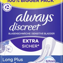 Always® Discreet Inkontinenz-Einlagen Long Plus Big Pack