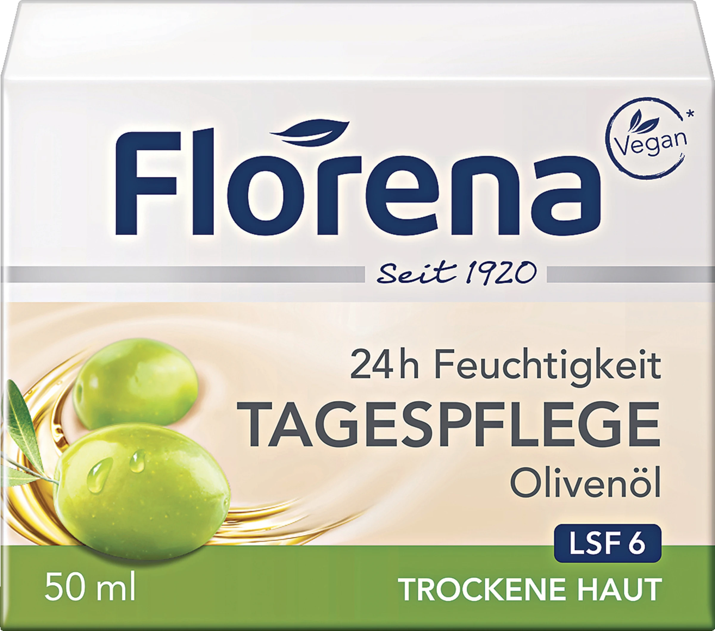 Florena 24h Feuchtigkeit Tagespflege Olivenöl 3 Florena 24h Feuchtigkeit Tagespflege Olivenöl