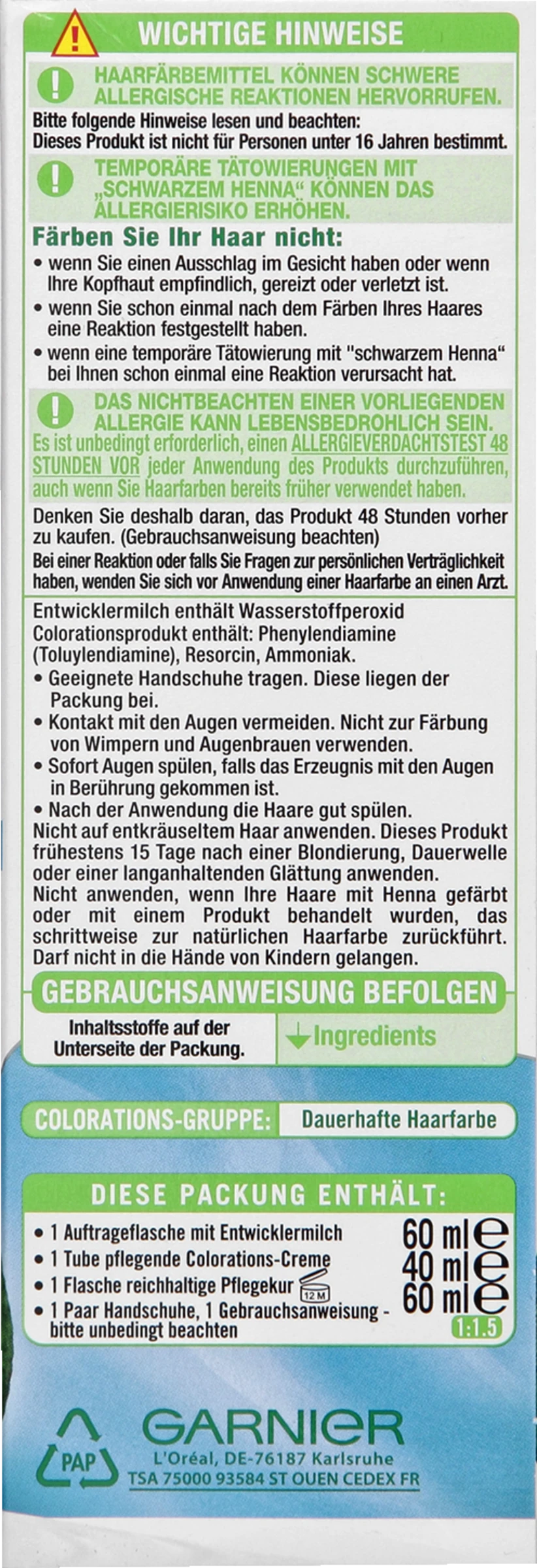 Garnier Nutrisse Creme 100 Extra Helles Naturblond – Bild 2