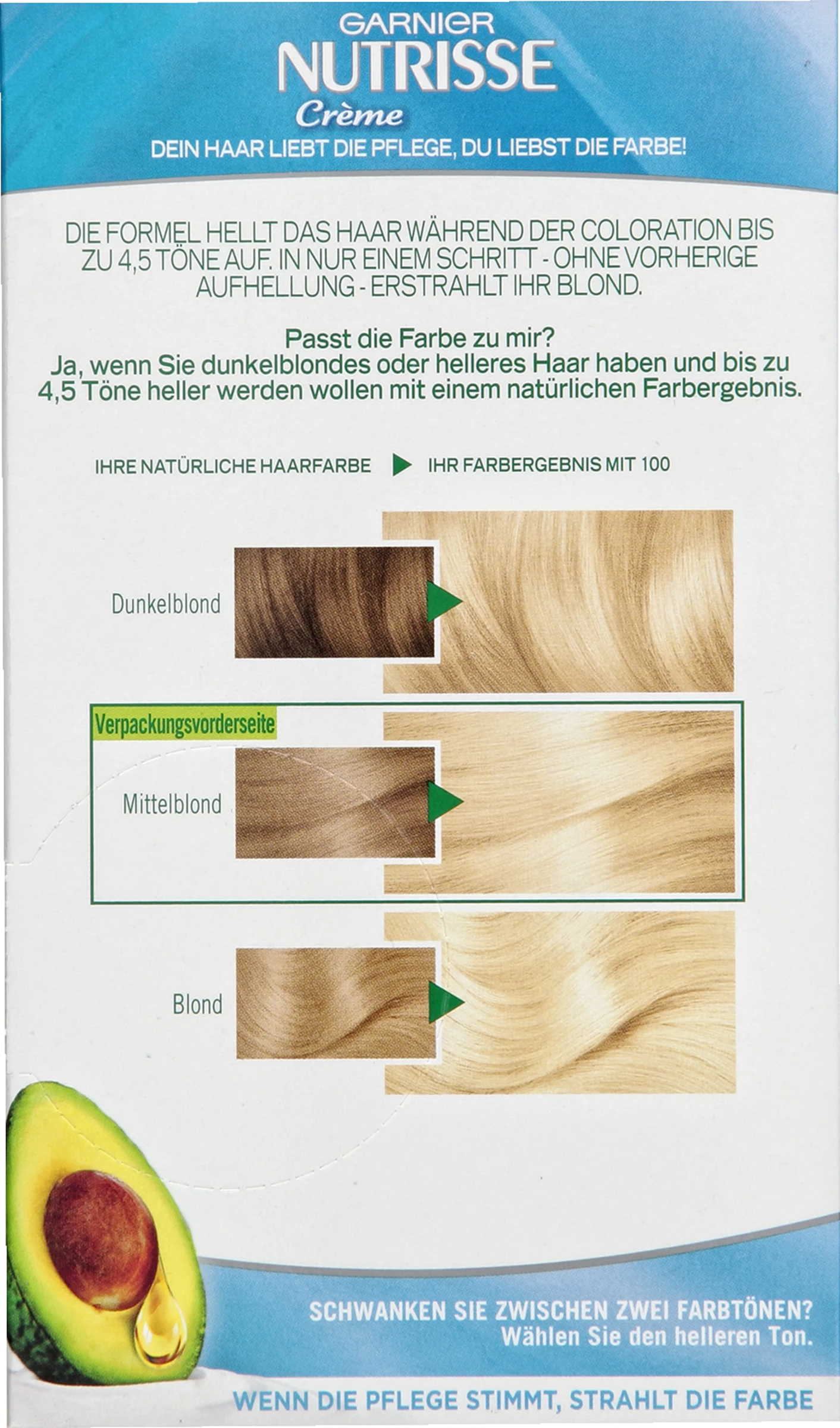 Garnier Nutrisse Creme 100 Extra Helles Naturblond – Bild 4