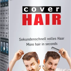 COVER HAIR Haarverdichtung Mit Schütthaar Schwarz