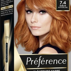 L’Oréal Paris Préférence Permanente Haarfarbe 7.4 Kupferblond (Dublin)