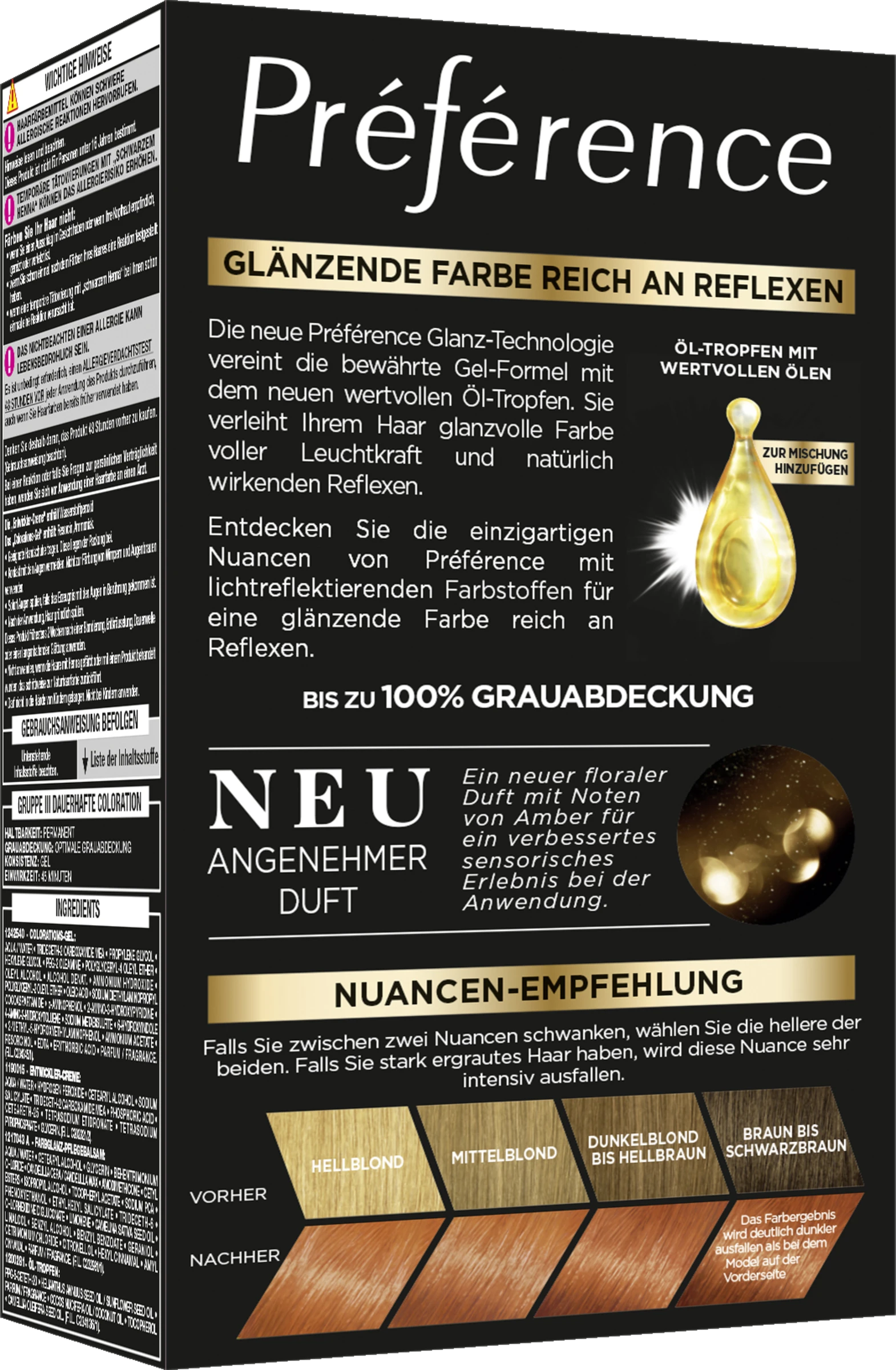 L’Oréal Paris Préférence Permanente Haarfarbe 7.4 Kupferblond (Dublin) – Bild 2