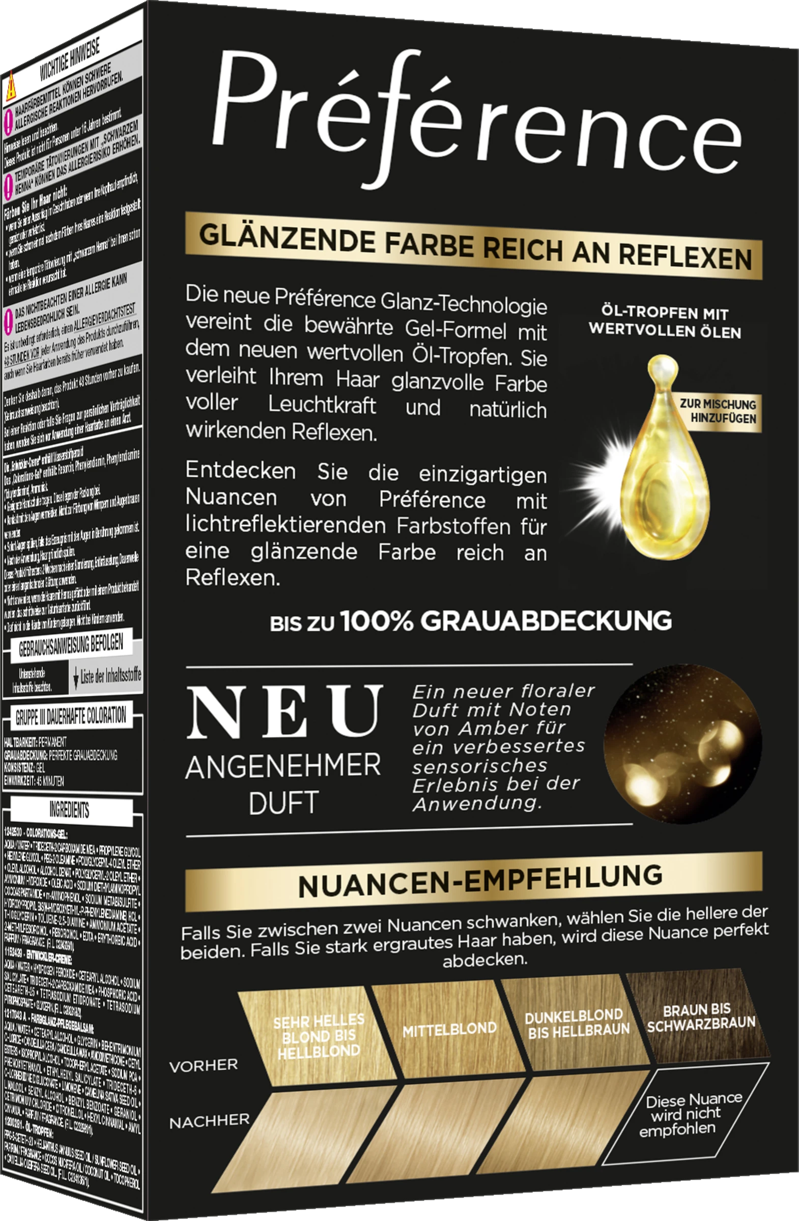 L’Oréal Paris Préférence Permanente Haarfarbe 8 Naturblond (California) – Bild 3