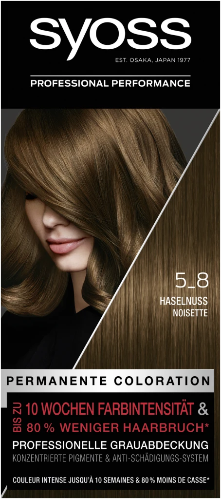 Syoss Professional Performance Permanente Coloration 5_8 Haselnuss