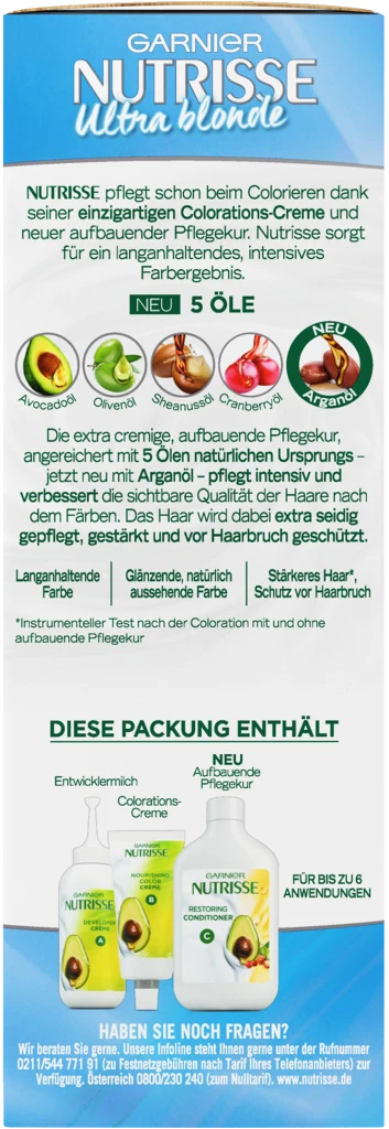 Garnier Nutrisse Creme 100 Extra Helles Naturblond – Bild 3