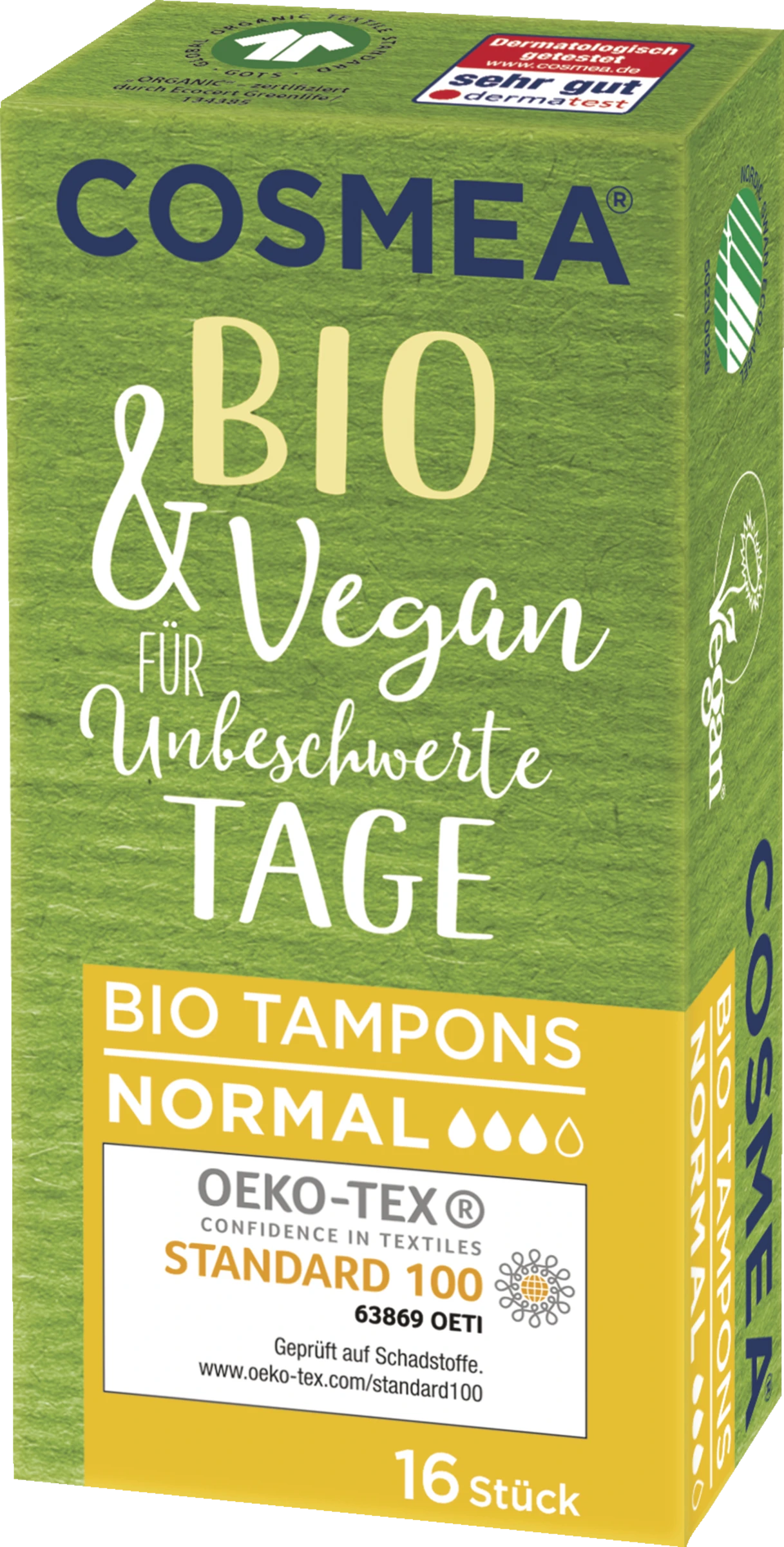 Cosmea Bio Tampons Normal 3 Cosmea Bio Tampons Normal