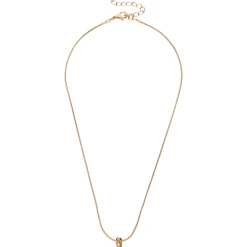 Accessories Halskette Goldfarben Mit Zirkonia-Anhänger