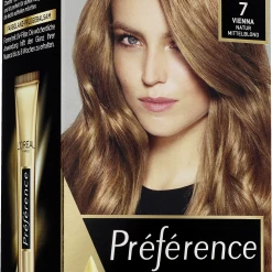 L’Oréal Paris Préférence Permanente Haarfarbe 7 Natur Mittelblond (Vienna)