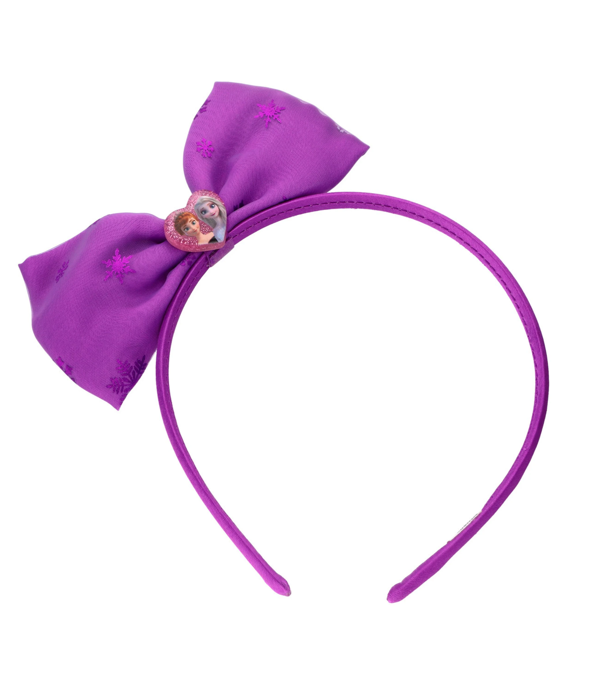 Accessories Haarreif Frozen Mit Schleife, Herz Und Anna- Und Elsa-Druck