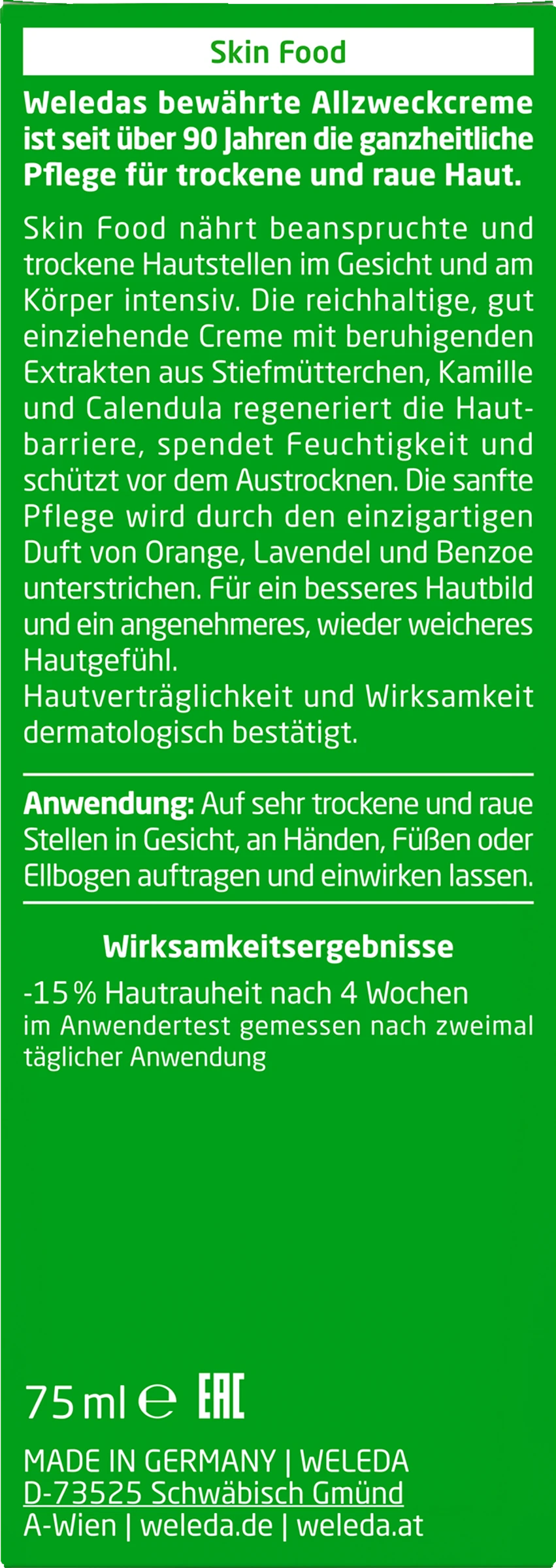 Weleda Skin Food Hautcreme – Bild 2