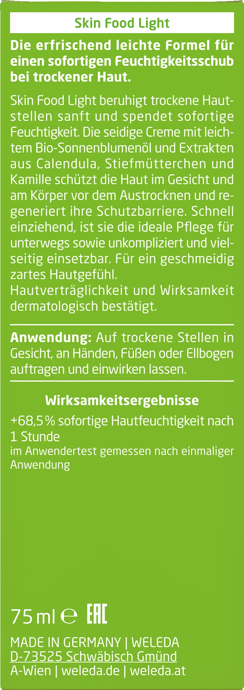 Weleda Skin Food Light Hautcreme – Bild 2