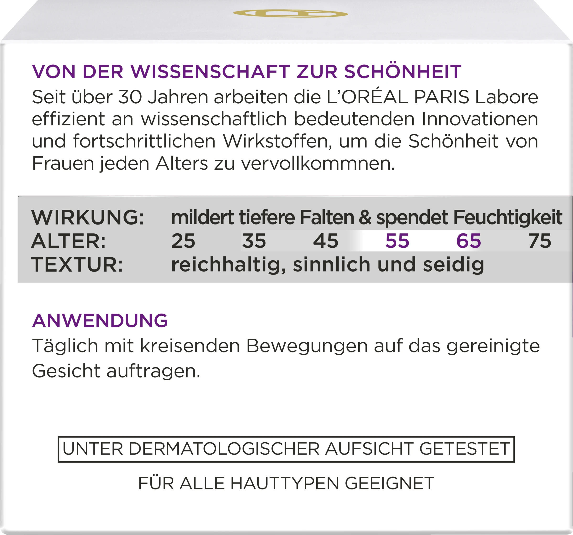 L’Oréal Paris 55+ Feuchtigkeitspflege 5 L’Oréal Paris 55+ Feuchtigkeitspflege – Bild 3