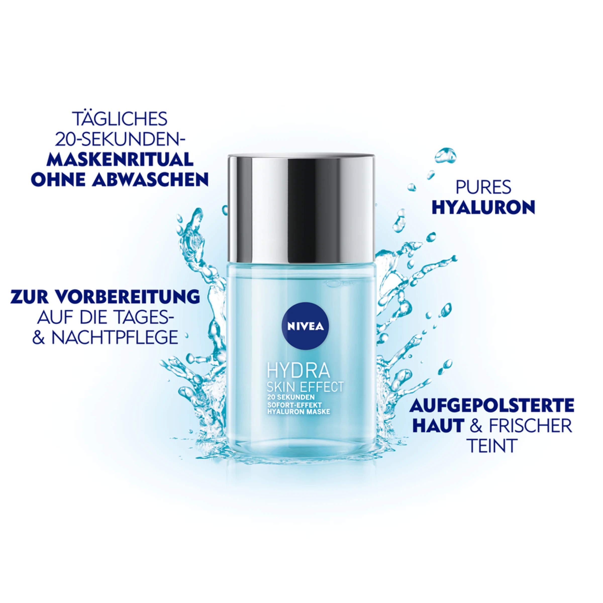 NIVEA Hydra Skin Effect 20 Sek Sofort Effekt Hyaluron Maske – Bild 4