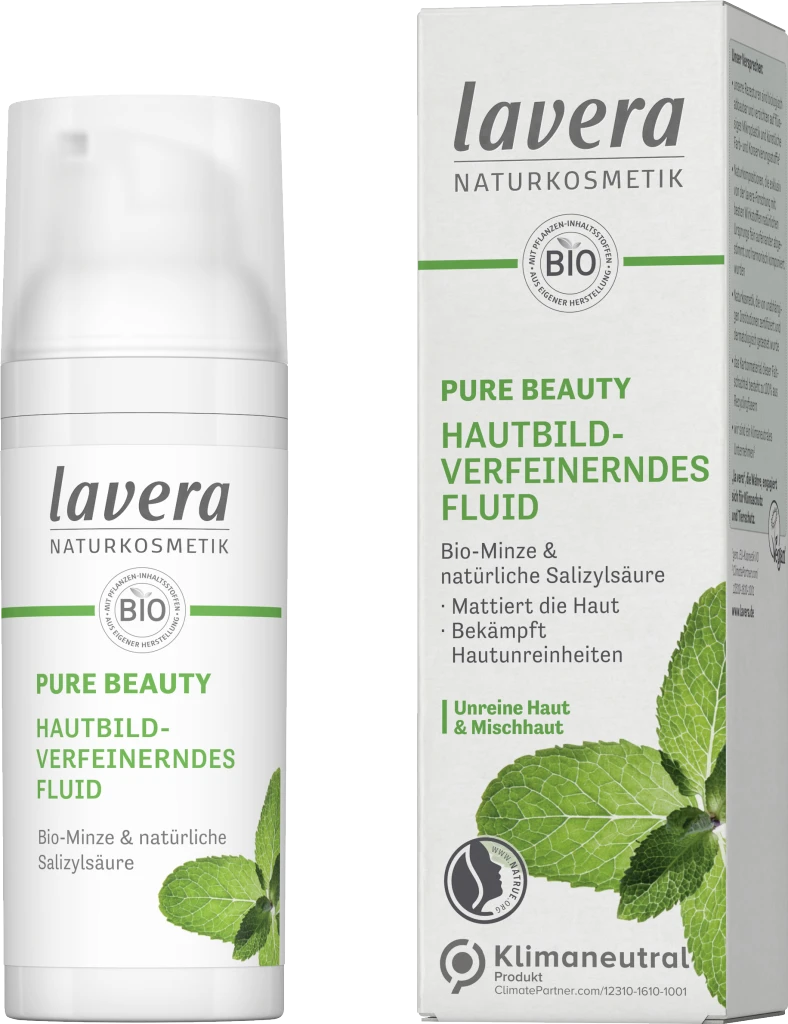 Lavera PURE BEAUTY Hautbildverfeinerndes Fluid 5 Lavera PURE BEAUTY Hautbildverfeinerndes Fluid – Bild 3