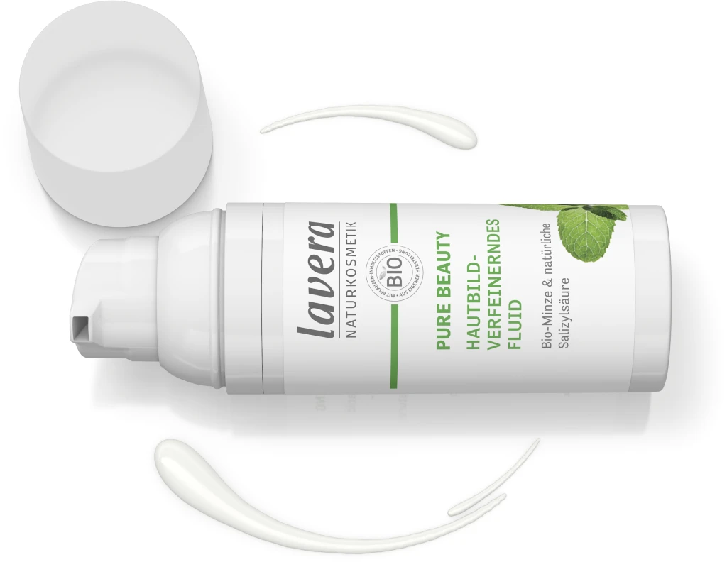 Lavera PURE BEAUTY Hautbildverfeinerndes Fluid 6 Lavera PURE BEAUTY Hautbildverfeinerndes Fluid – Bild 4