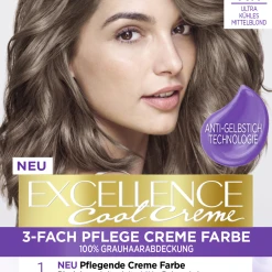 L’Oréal Paris Excellence Cool Creme 7.11 Ultra Kühles Mittelblond