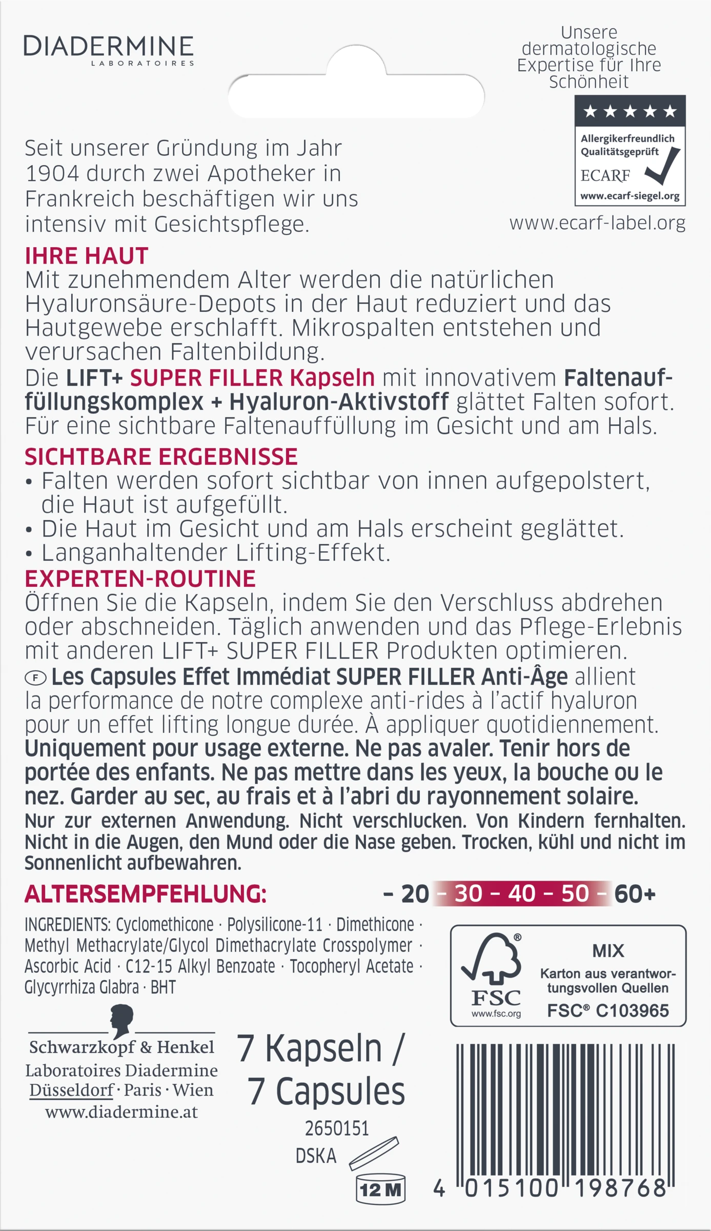 Diadermine Super Filler Kapseln – Bild 2