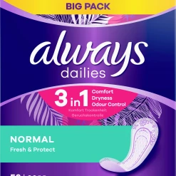 Always® Dailies 3in1 Normal Fresh & Protect Slipeinlagen Big Pack
