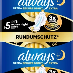 Always® Damenbinden Ultra Secure Night Extra Mit Flügeln Gr. 5 BigPack