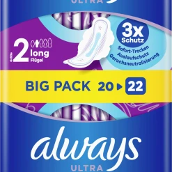 Always® Ultra Long Binden Mit Flügeln Big Pack