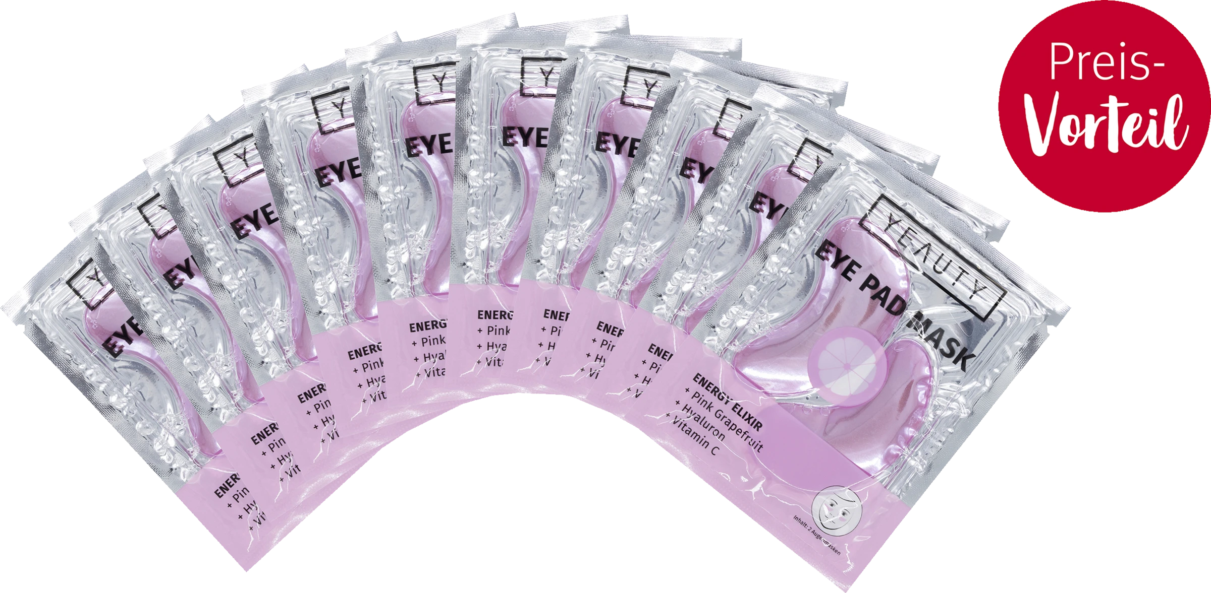 YEAUTY Vorteilspack Eye Pad Mask Energy Elixir 3 YEAUTY Vorteilspack Eye Pad Mask Energy Elixir
