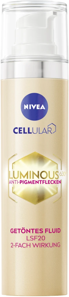 NIVEA Cellular Luminous 630 Anti Pigmentflecken Getöntes Fluid LSF 20 5 NIVEA Cellular Luminous 630 Anti Pigmentflecken Getöntes Fluid LSF 20 – Bild 3