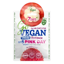 7DAYS Go VEGAN FRIDAY PINK DAY Tuchmaske