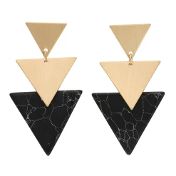 Accessories Statement-Ohrring Mit Drei Verschieden Großen Dreiecken