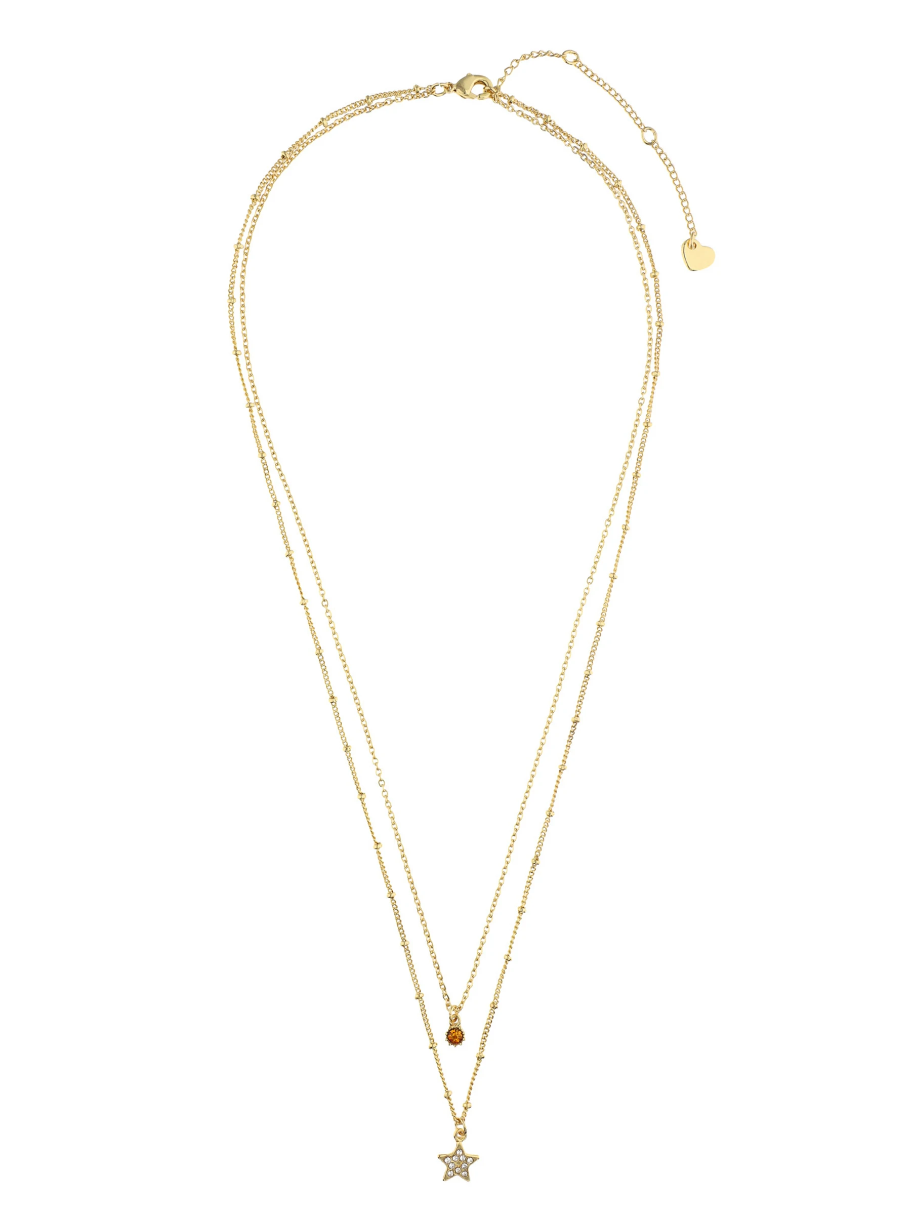 Accessories Layeringkette Mit Strasssteinen Und Sternanhänger