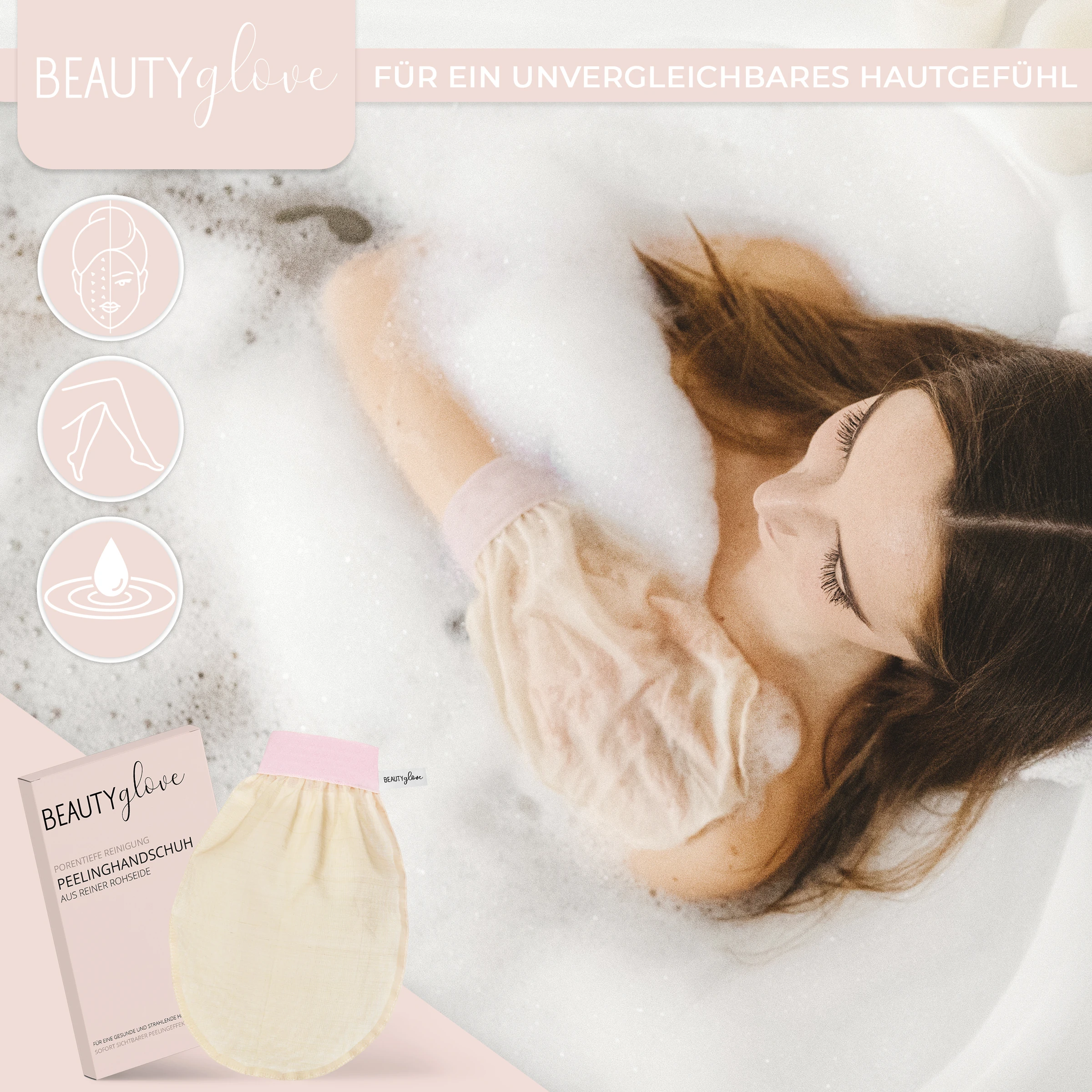 BEAUTYglove Peelinghandschuh Aus Seide – Bild 6