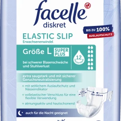 Facelle Diskret Elastic Slip Größe L Super Plus