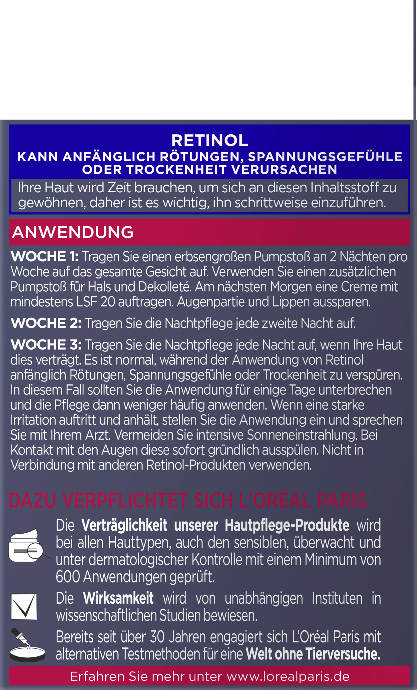 L’Oréal Paris Laser Gepresste Anti-Falten Pflege Nacht – Bild 2