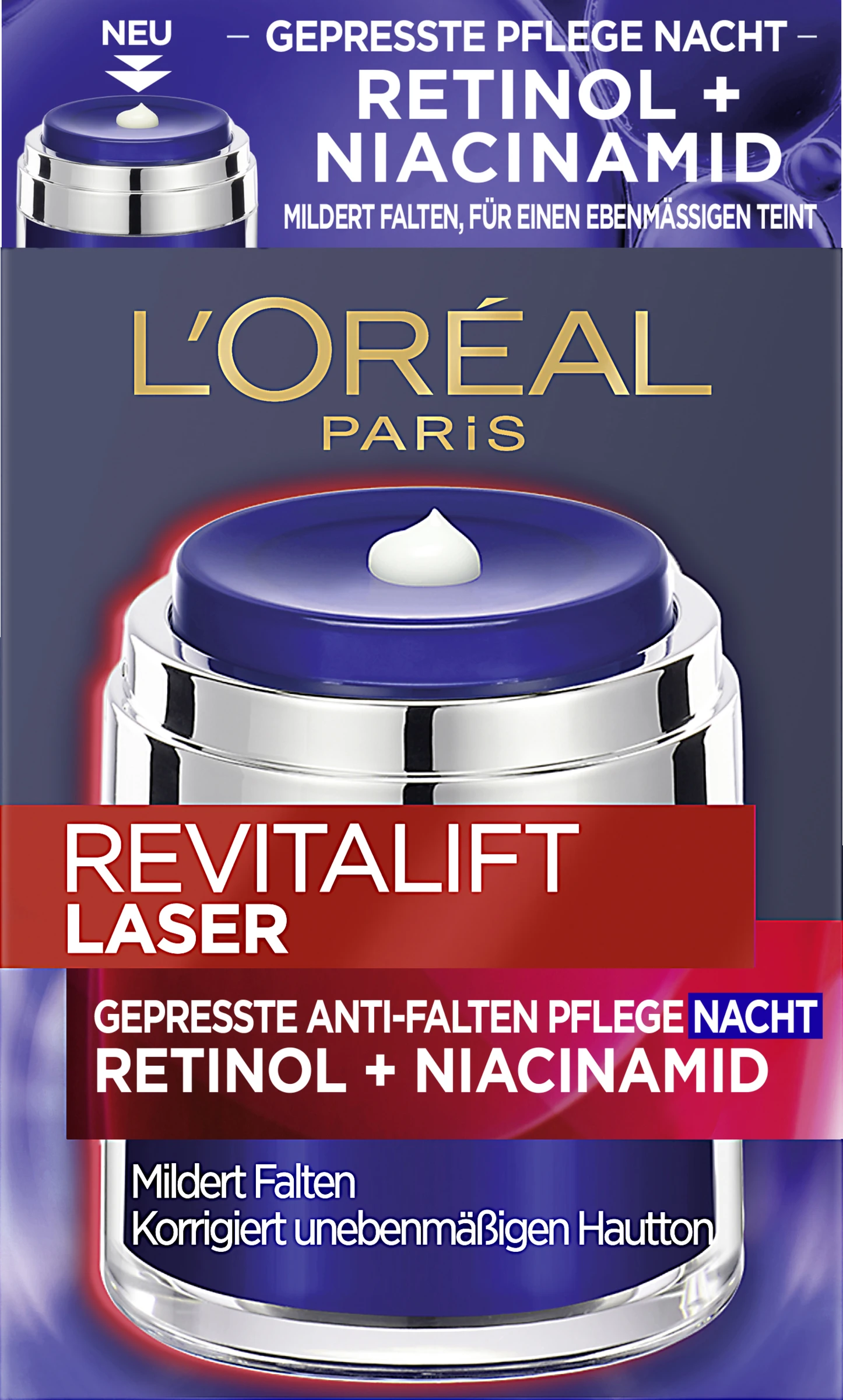 L’Oréal Paris Laser Gepresste Anti-Falten Pflege Nacht