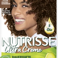 Garnier Nutrisse Ultra Creme Dauerhafte Pflege-Haarfarbe 4.13 Leuchtendes Kastanienbraun