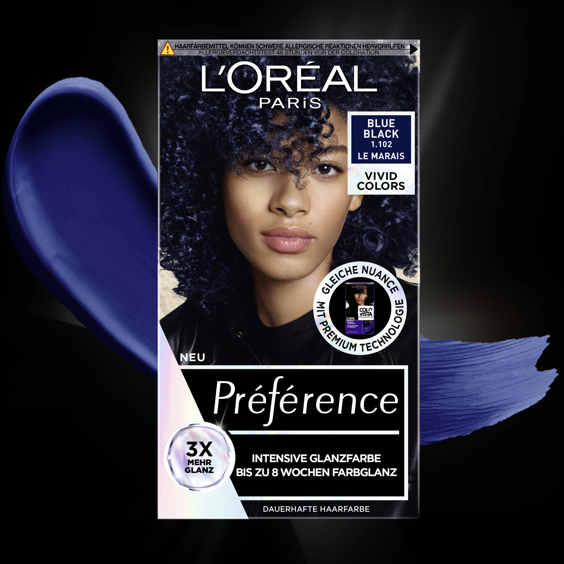 L’Oréal Paris Préférence Vivid Colors Blue Black – Bild 6