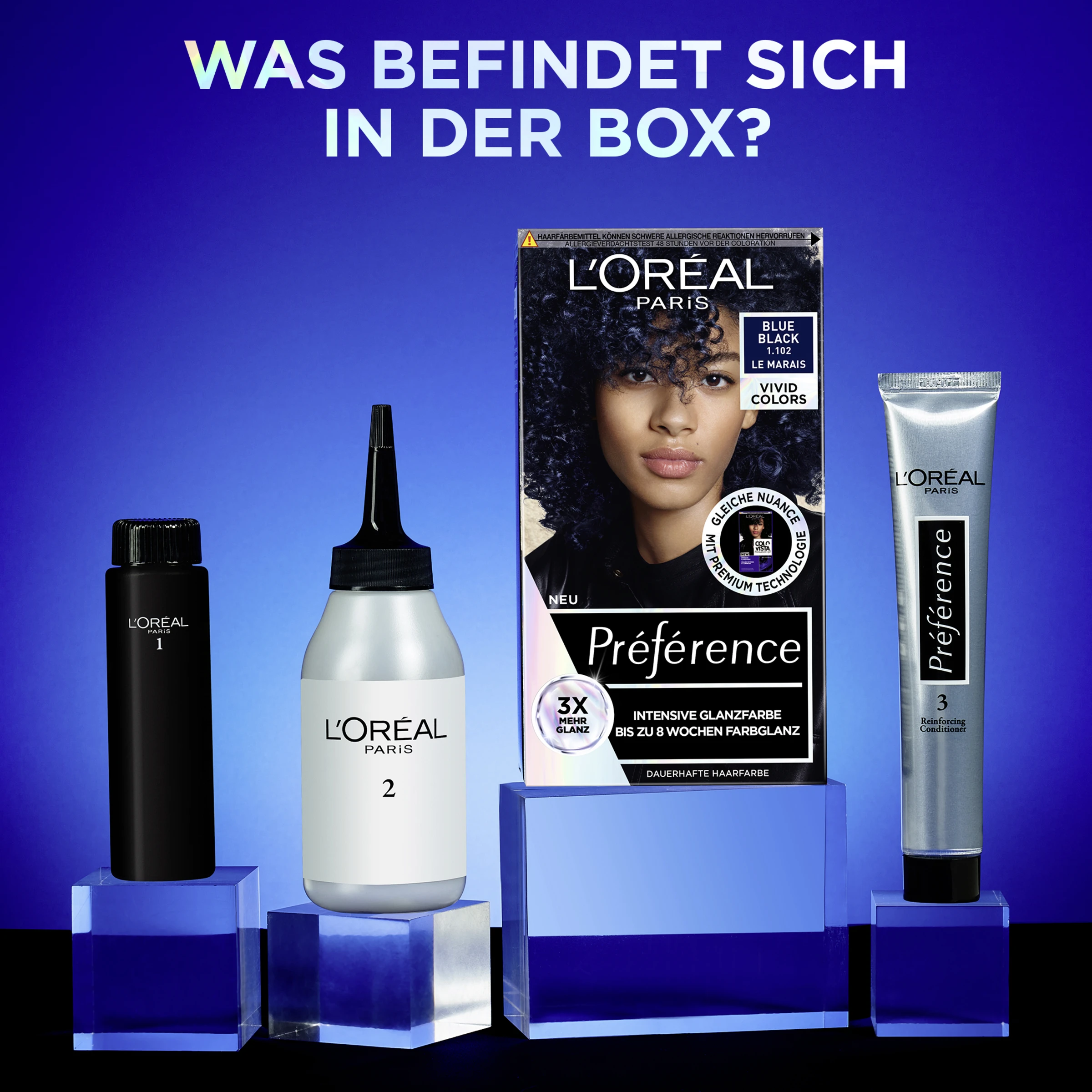 L’Oréal Paris Préférence Vivid Colors Blue Black – Bild 3