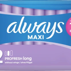 Always® Maxi Damenbinden ProFresh Long Ohne Flügel