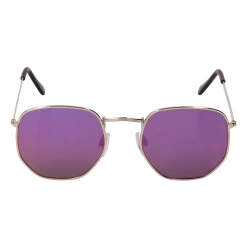 SIX Lässige Sonnenbrille Mit Goldfarbenem Rahmen