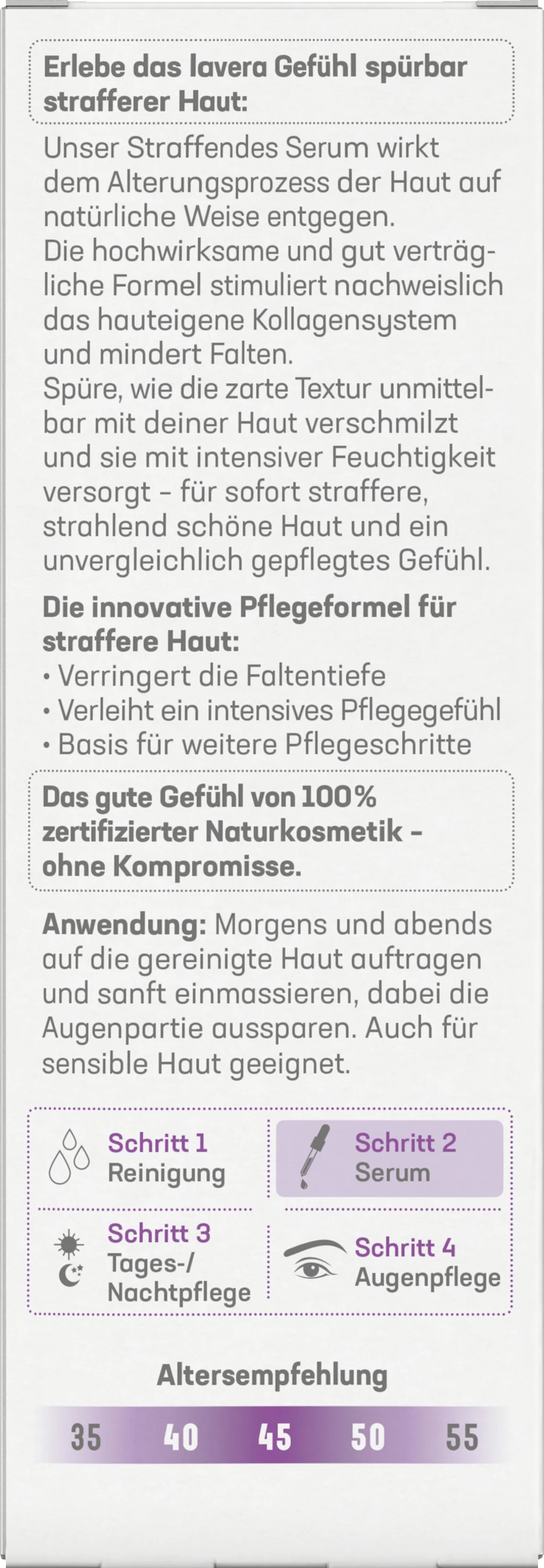 Lavera Straffendes Serum – Bild 2