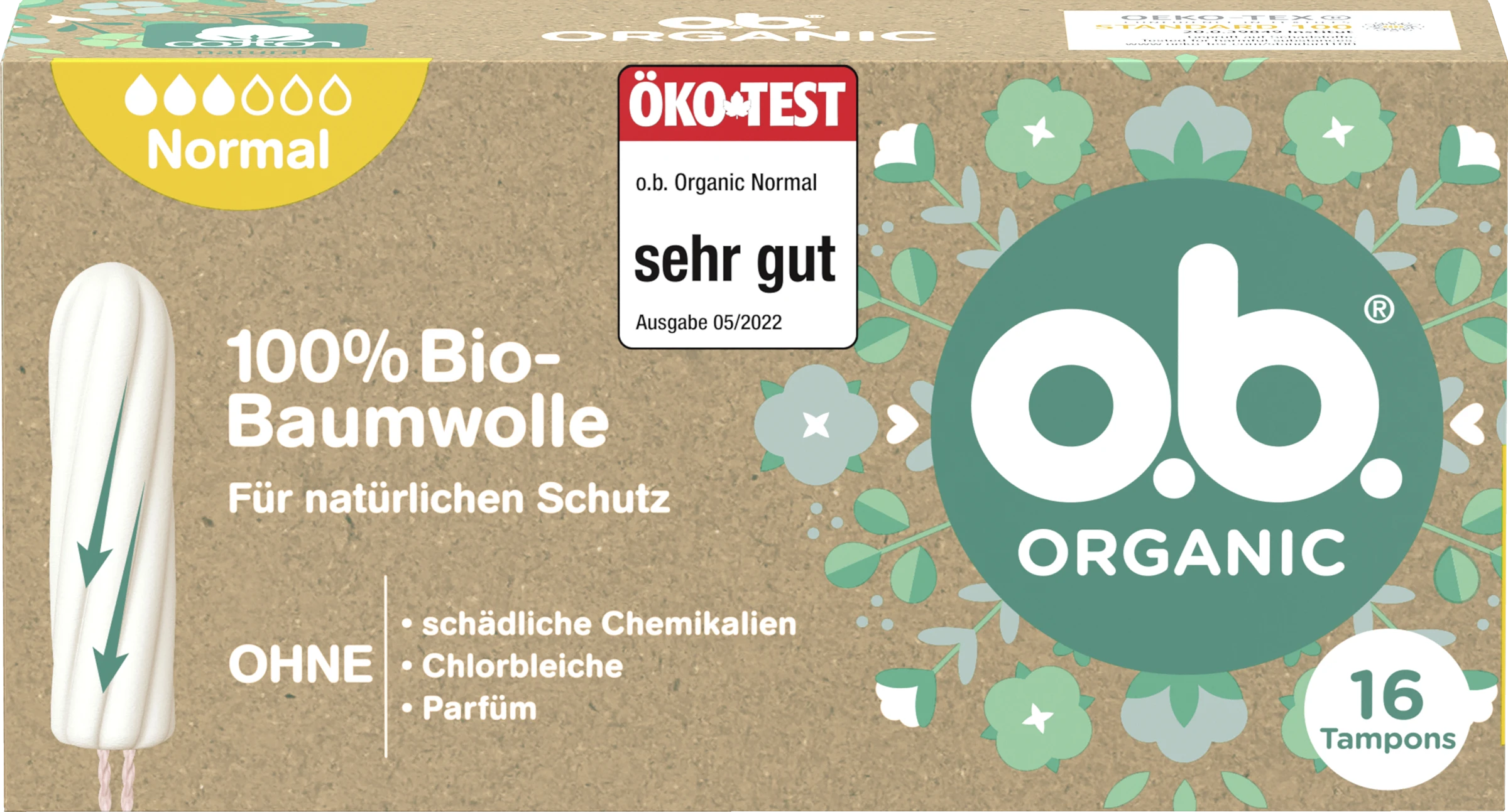 O.b. Organic Tampons Normal