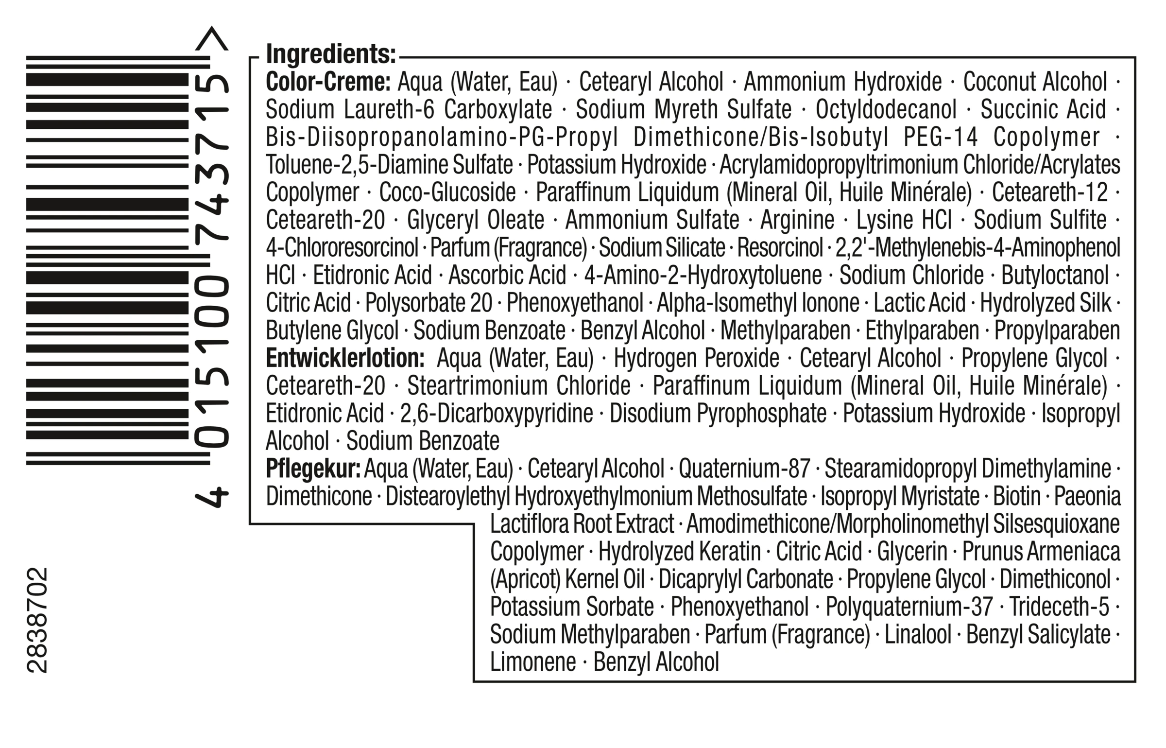 Schwarzkopf Diadem 3in1 Pflege-Color-Creme 718 Haselnuss – Bild 6