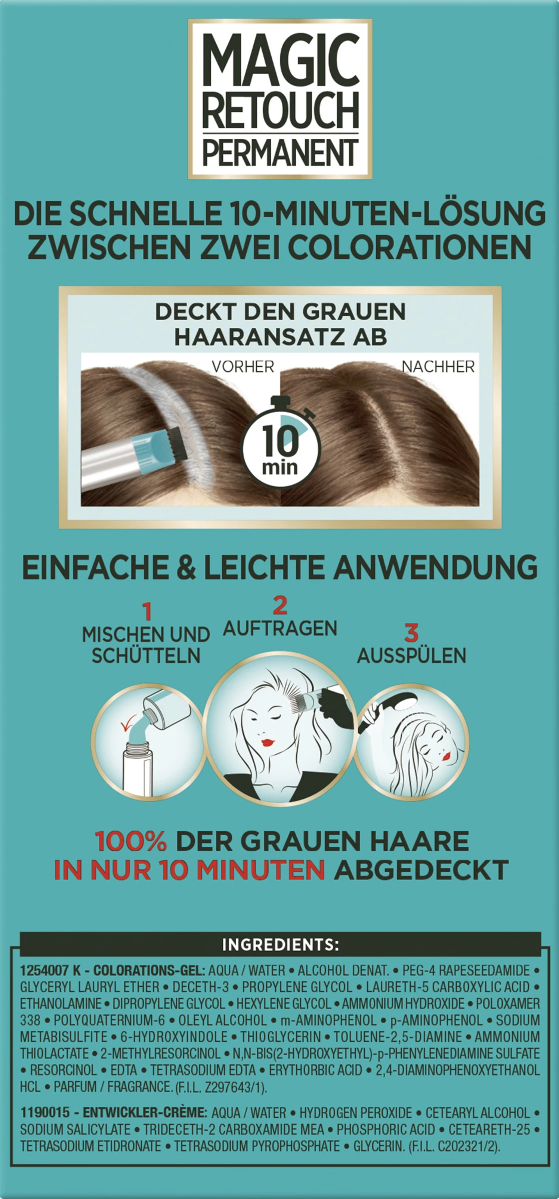 L’Oréal Paris Magic Retouch Permanent Ansatz-Abdeckung 5 Braun – Bild 2