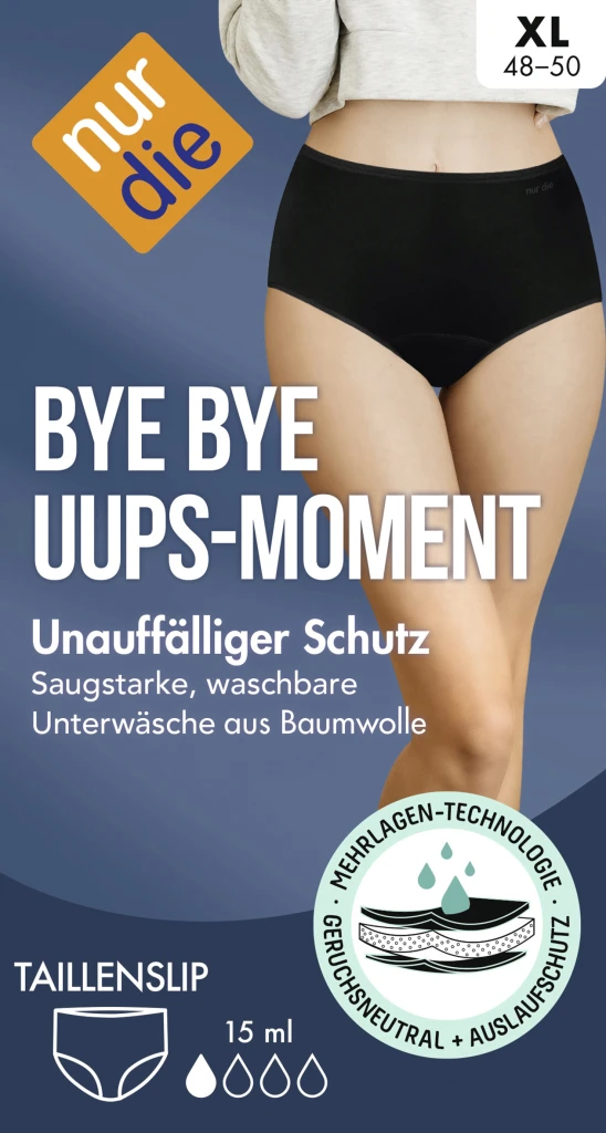 Nur Die Bye Bye Uups-Moment Taillenslip Schwarz Gr. XL 48-50