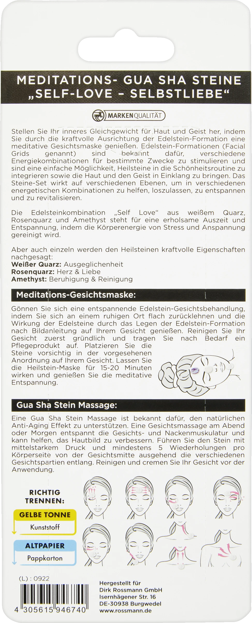 FOR YOUR Beauty Meditations- Gua Sha Steine "Self-Love" – Bild 2